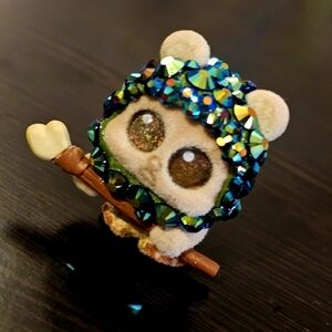 Star Wars Glittering Blue and Green Ewok Figure